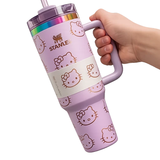 Purple Colorful Stanley Quencher H2.0 40oz Stainless Steel Vacuum Insulated Tumbler with Handle & Straw