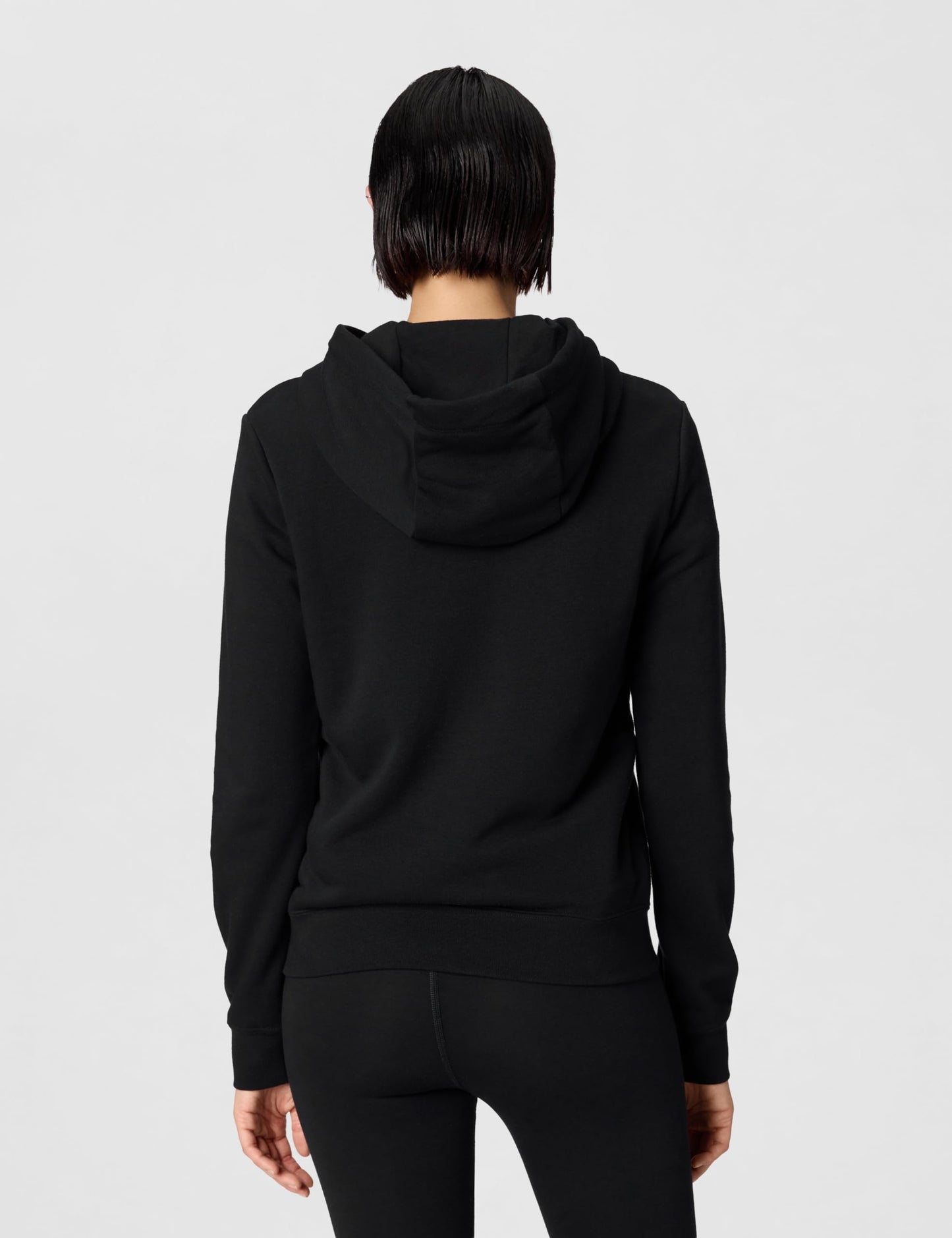Nike Women's Sportswear Club Fleece Pullover Hoodie, Black/White, Small
