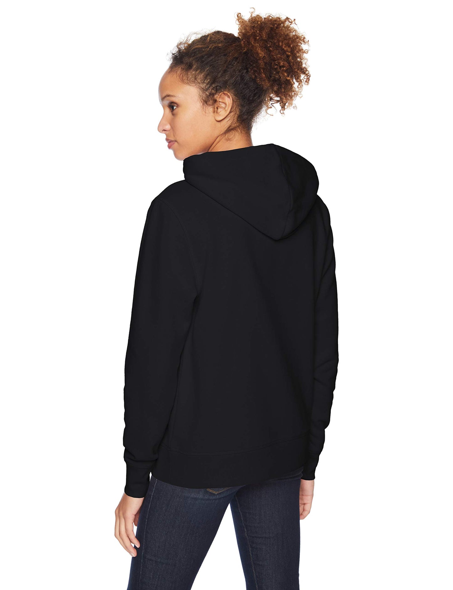 Amazon Essentials Women's French Terry Pullover Hoodie Sweater, -black, Medium