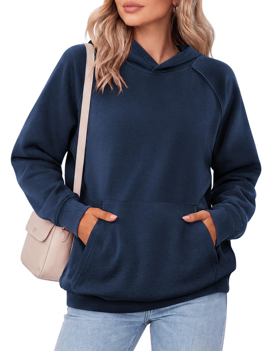 Zeagoo Women's Long Sleeve Soft Hoodies Fleece Preppy Sweatshirt Pullover