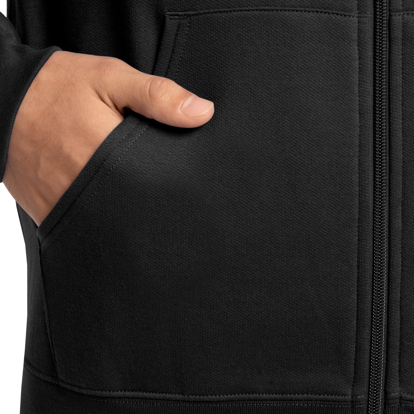 Fruit Of The Loom Unisex Adult Eversoft Fleece Hoodies, Pullover & Full Zip, Moisture Wicking Breathable, Sizes S-4x Shirt, Black, Small US